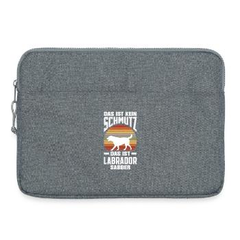 Labrador Tricks - Laptop bag 15" - heather grey - Front