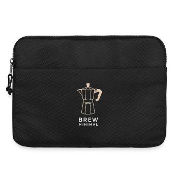 Coffee Minimal - Laptop bag 15" - black - Front