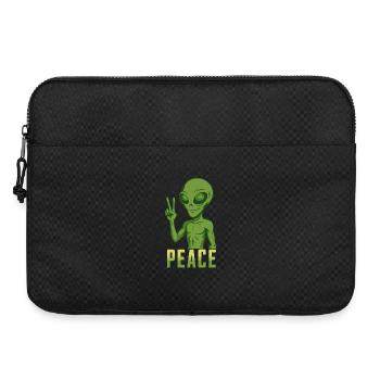 Peace Alien - Laptop bag 15" - black - Front