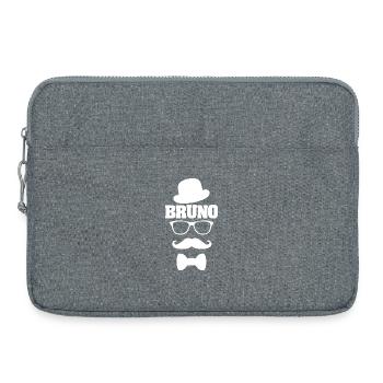 First name Bruno - Laptop bag 15" - heather grey - Front