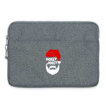 Holly Jolly Fröhliches Fest - Laptoptasche 15" - Grau meliert - Vorne