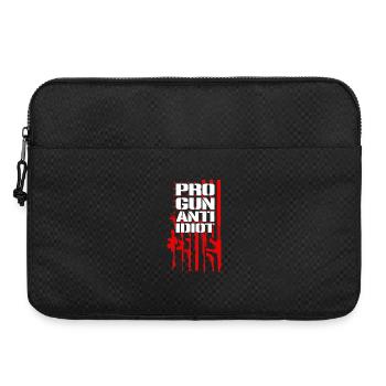 Pro-guns, anti-idiot - Laptop bag 15" - black - Front
