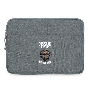 Jésus n’a jamais abandonné l’église des lecteurs de la Bible - Sacoche pour ordinateur portable 15 pouces - gris chiné - Devant