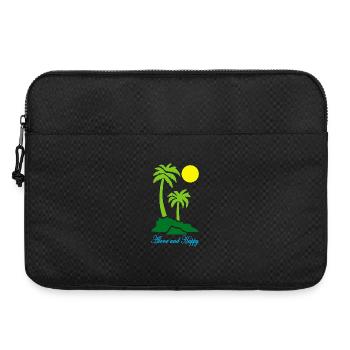 Seul et heureux - Sacoche pour ordinateur portable 15 pouces - noir - Devant