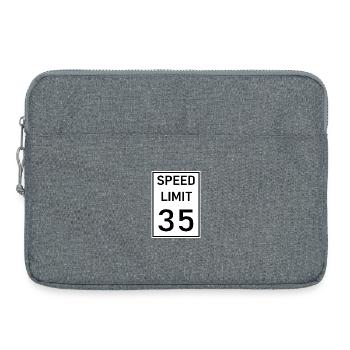 Geschwindigkeit - Laptoptasche 15" - Grau meliert - Vorne