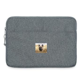 Français Vacances Bulldog Farm - Sacoche pour ordinateur portable 15 pouces - gris chiné - Devant