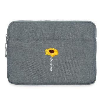 Gib niemals auf - Laptoptasche 15" - Grau meliert - Vorne