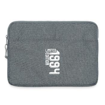 Limitierte Auflage fetter Typografie - Laptoptasche 15" - Grau meliert - Vorne