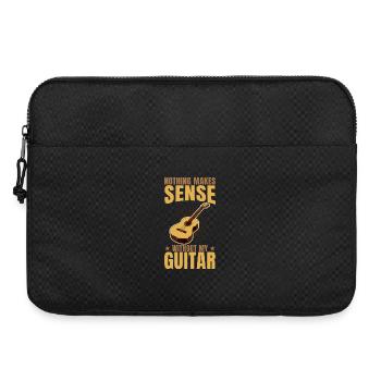 Nothing makes sense without my guitar - Laptop bag 15" - black - Front