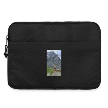 Alpine ibex - Laptop bag 15" - black - Front