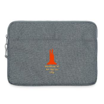 Unterstützung auf dem Weg zum Erfolg - Laptoptasche 15" - Grau meliert - Vorne