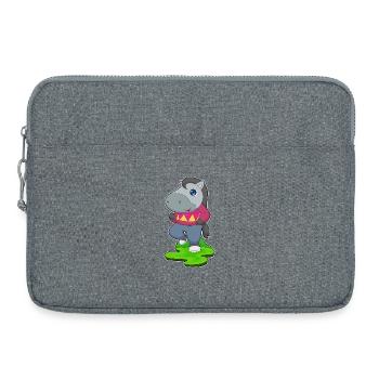 Cheval Jogger Jogging Sport - Sacoche pour ordinateur portable 15 pouces - gris chiné - Devant