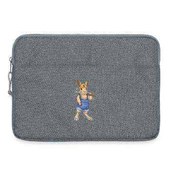 Rabbit Miner Pickaxe Mining - Laptop bag 15" - heather grey - Front
