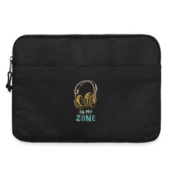 in my zone - Des écouteurs de style rétro pour les fans de musique - Sacoche pour ordinateur portable 15 pouces - noir - Devant