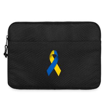 Ukrainische Friedensschleife - Laptoptasche 15" - Schwarz - Vorne