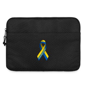 Signe de paix pour le peuple ukrainien - Sacoche pour ordinateur portable 15 pouces - noir - Devant