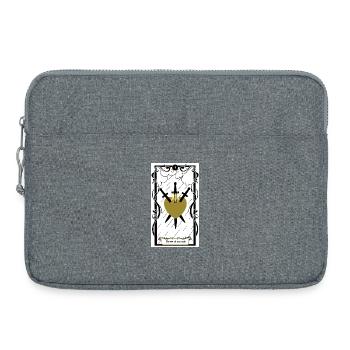 three of swords - Laptop bag 15" - heather grey - Front