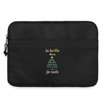Glitzernde Tanne Ich strahle, ich bin - Laptoptasche 15" - Schwarz - Vorne