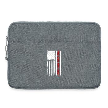 Pro-Waffen, Anti-Idiot - Laptoptasche 15" - Grau meliert - Vorne