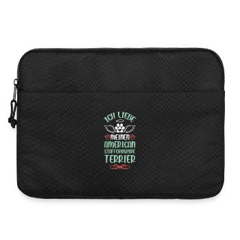 Amour américain du Staffordshire - Sacoche pour ordinateur portable 15 pouces - noir - Devant