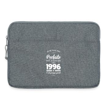 Née en 1996 – Pas parfaite mais presque - Sacoche pour ordinateur portable 15 pouces - gris chiné - Devant