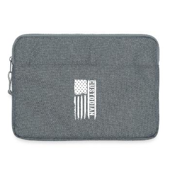 Concierge, drapeau américain, Patriotic S - Sacoche pour ordinateur portable 15 pouces - gris chiné - Devant