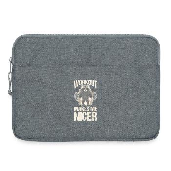 Trash Panda GYM Entraînement Raton laveur - Sacoche pour ordinateur portable 15 pouces - gris chiné - Devant