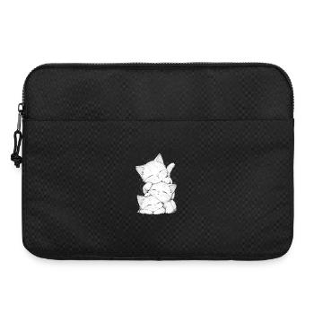 Trio chatons endormis - Sacoche pour ordinateur portable 15 pouces - noir - Devant