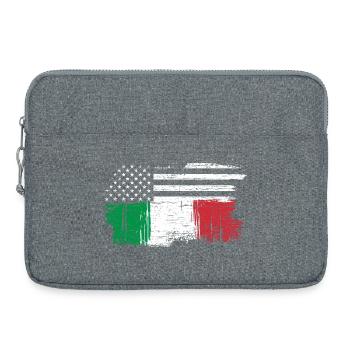 Etoiles et Fusion Tricolore - Sacoche pour ordinateur portable 15 pouces - gris chiné - Devant