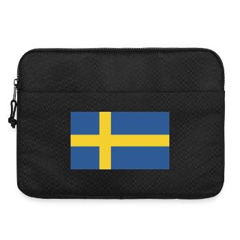 Schweden Flagge - Laptoptasche 15" - Schwarz - Vorne