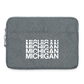 Michigan États-Unis - Sacoche pour ordinateur portable 15 pouces - gris chiné - Devant