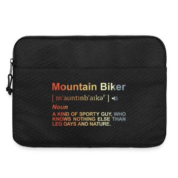 Mountain biker definition - Laptop bag 15" - black - Front
