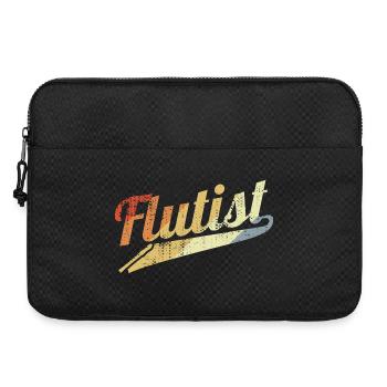 Flûtiste rétro - Sacoche pour ordinateur portable 15 pouces - noir - Devant