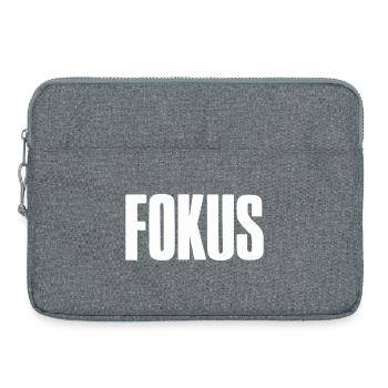 Fokus Spruch für Gründer Unternehmer Startup - Laptoptasche 15" - Grau meliert - Vorne