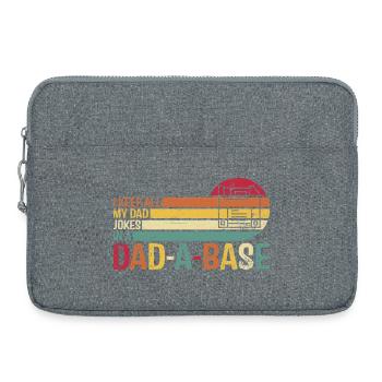 Voiture rétro papa blague T-Shirt Design - Sacoche pour ordinateur portable 15 pouces - gris chiné - Devant