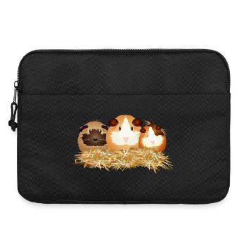 Trois mignons cochons d’Inde en paille – Friends - Sacoche pour ordinateur portable 15 pouces - noir - Devant