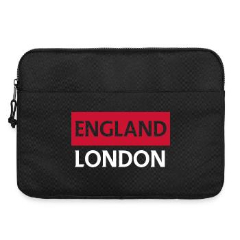 England London Stadtbild Illustration - Laptoptasche 15" - Schwarz - Vorne