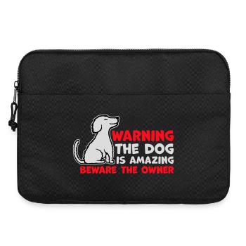 Attention chien est incroyable Attention propriétaire Hunde Haustier - Sacoche pour ordinateur portable 15 pouces - noir - Devant