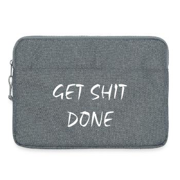 Get Shit Done - Laptop bag 15" - heather grey - Front