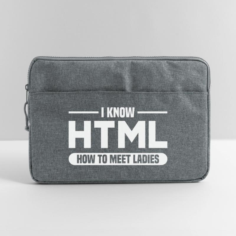 HTML Humor Code Programmierer Spruch Laptoptasche 15"