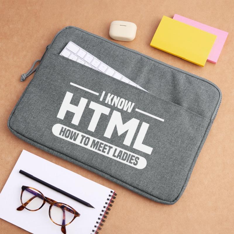 HTML Humor Code Programmierer Spruch Laptoptasche 15"