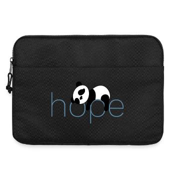 Hoffnung in Pandas - Laptoptasche 15" - Schwarz - Vorne