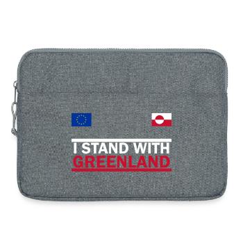 Je Soutiens Groenland -  Greenland  - Sacoche pour ordinateur portable 15 pouces - gris chiné - Devant