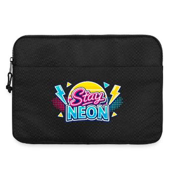 Stay Neon Retro Burst - Laptoptasche 15" - Schwarz - Vorne