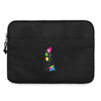 Karneval Fastnacht Narrenkappe Luftballon Fasching - Laptoptasche 15" - Schwarz - Vorne