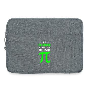 Le mot de passe est constitué de chiffres Pi - Sacoche pour ordinateur portable 15 pouces - gris chiné - Devant