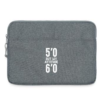 Fifty Attitude 50 60 Print - Laptop bag 15" - heather grey - Front