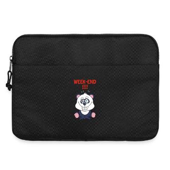 Panda en week end - Sacoche pour ordinateur portable 15 pouces - noir - Devant
