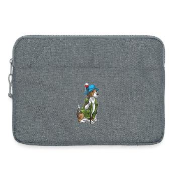 Canne à pêche pour pêche de pêche pour pêcheurs de pêche - Sacoche pour ordinateur portable 15 pouces - gris chiné - Devant
