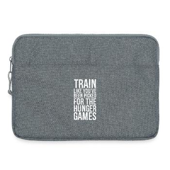 train like you've been picked - Laptop bag 15" - heather grey - Front
